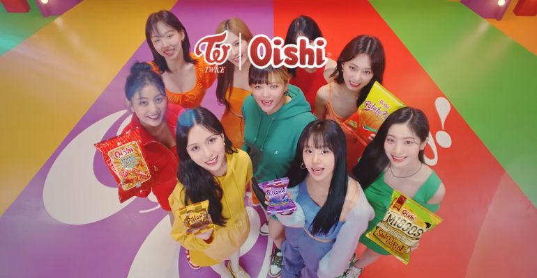 Oishi Teams Up with TWICE for “O Wow, O Wow” Campaign