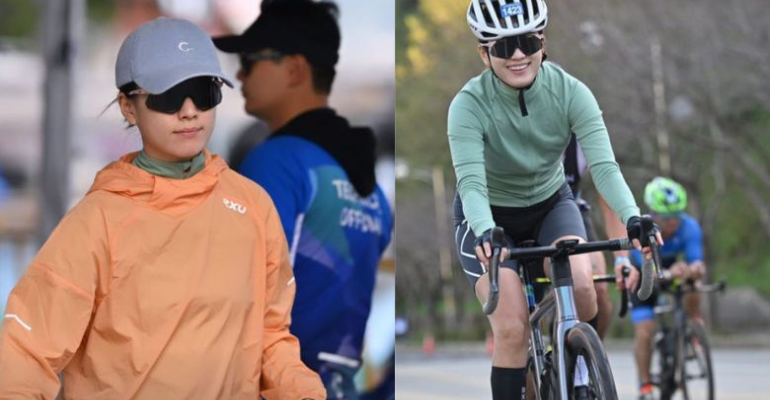 han hyo joo participates in ironman 3 triathlon