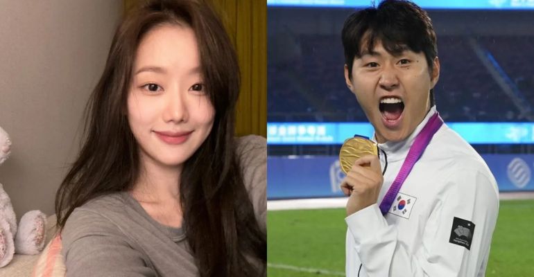 lee naeun denies dating rumors with athlete lee kang in