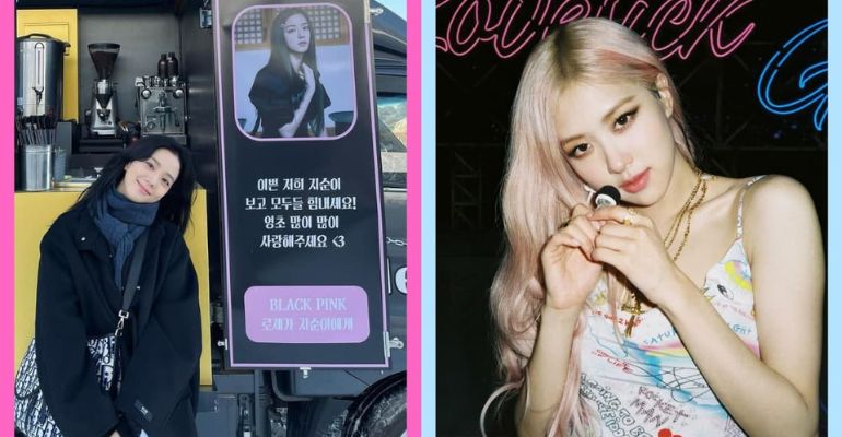 blackpinks rose sends coffee truck to jisoo